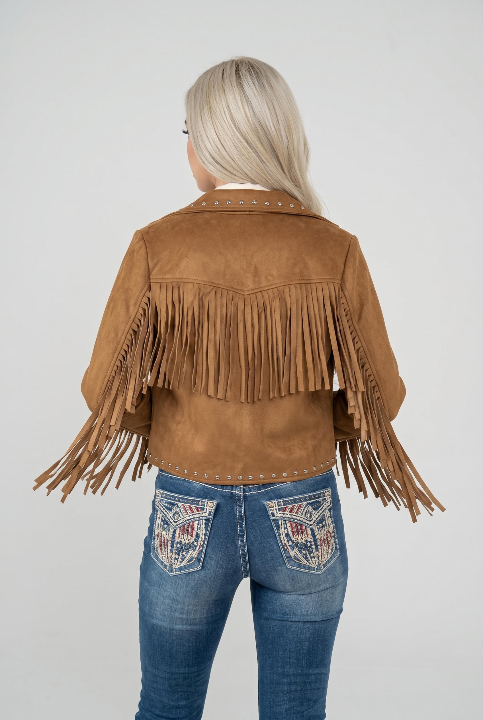 Suede Jacket With Tassle
