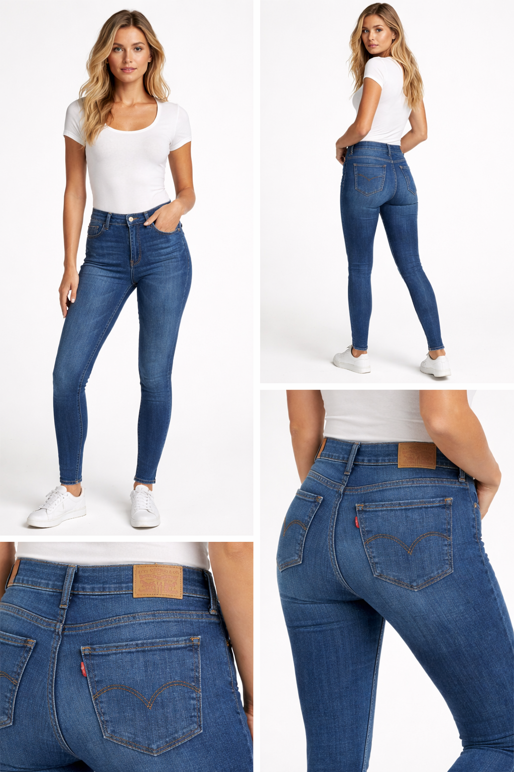 Levi's 711 Skinny Mid Rise Jeans