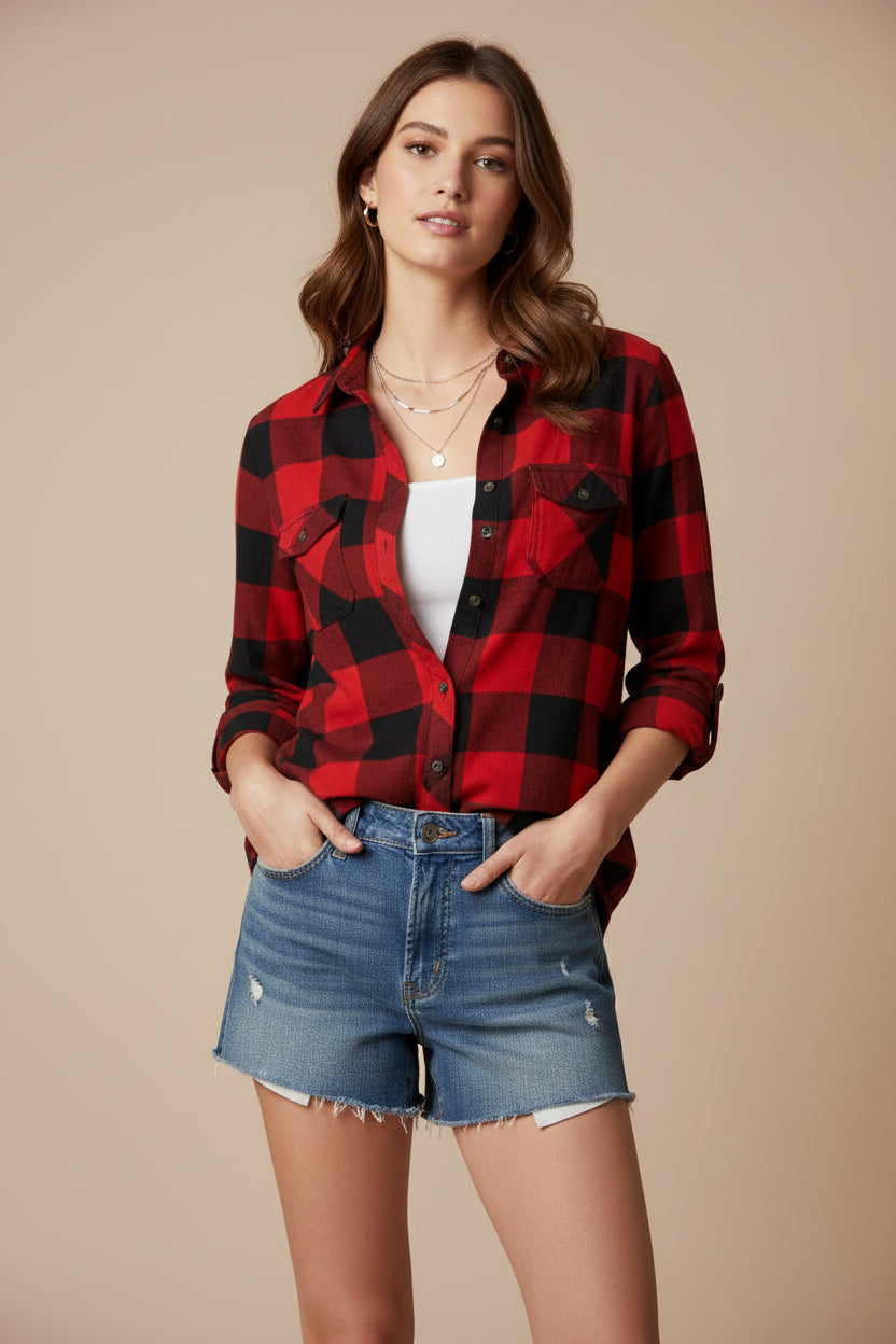 Checkered color shirts