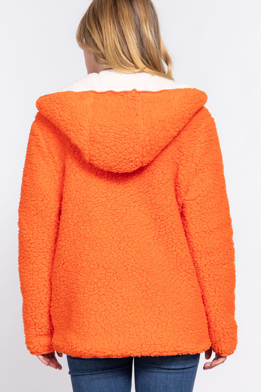 Reversible Faux Fur Hooded Jacket