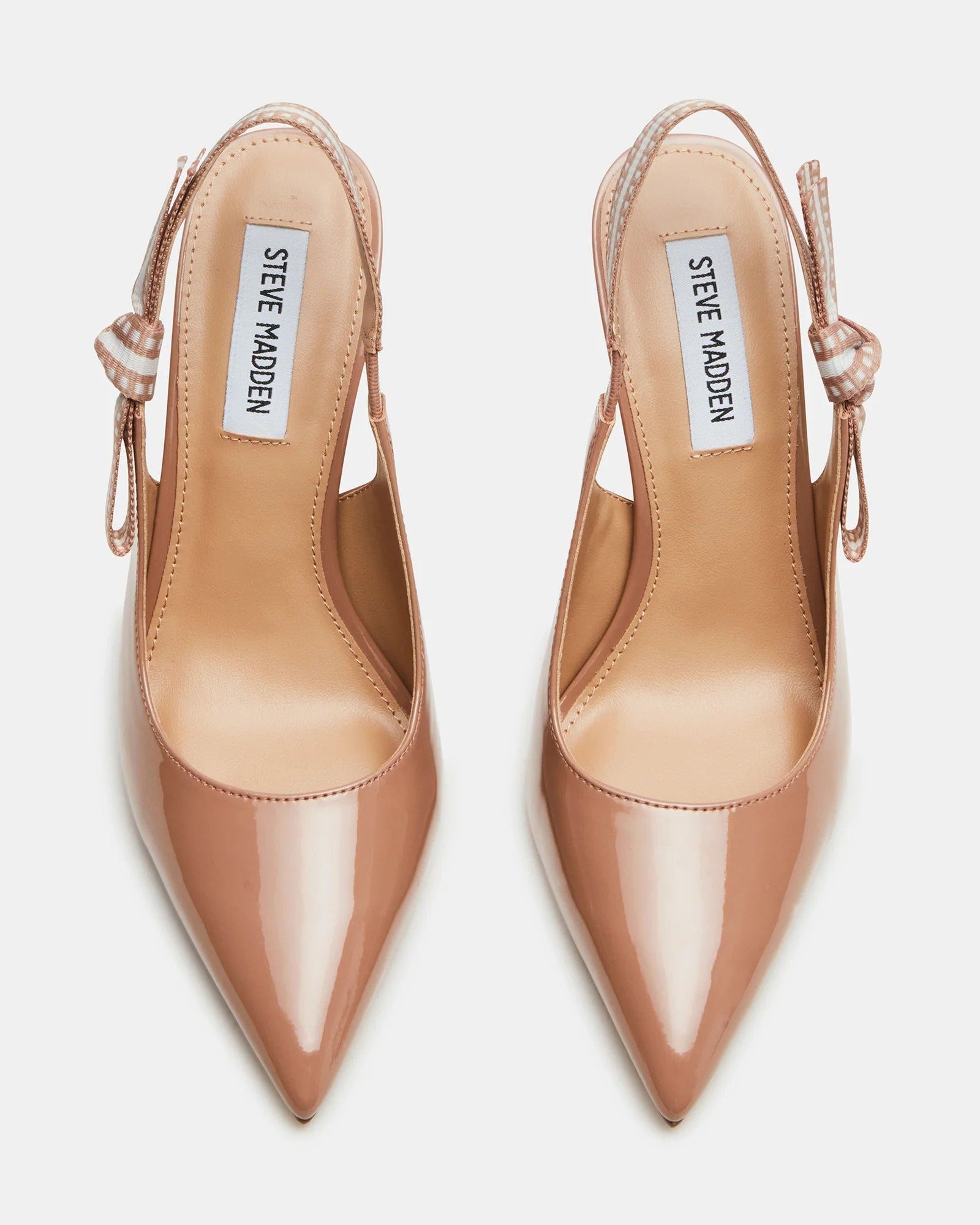 BRI Blush Patent Slingback Stiletto Pumps - Steve Madden