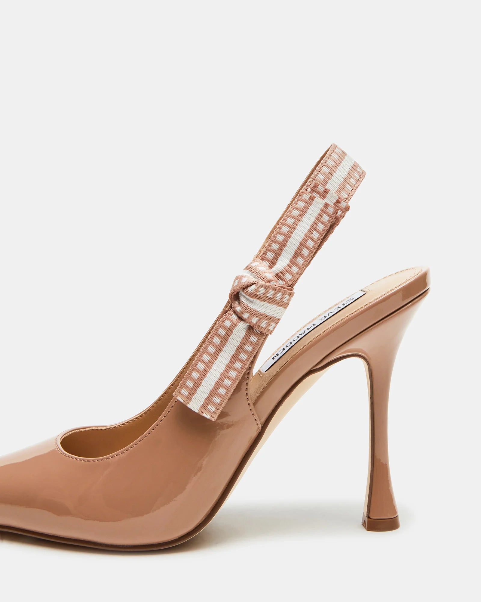 BRI Blush Patent Slingback Stiletto Pumps - Steve Madden