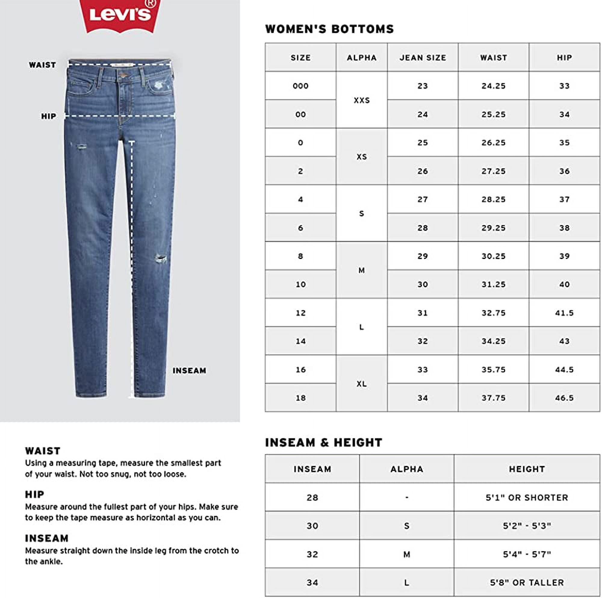 Levi's 711 Skinny Mid Rise Jeans - Dark Wash - Bella Moda Latina