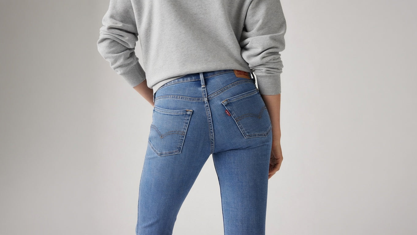 Levi's 711 Mid-Rise Skinny Jeans – Medium Indigo Worn In