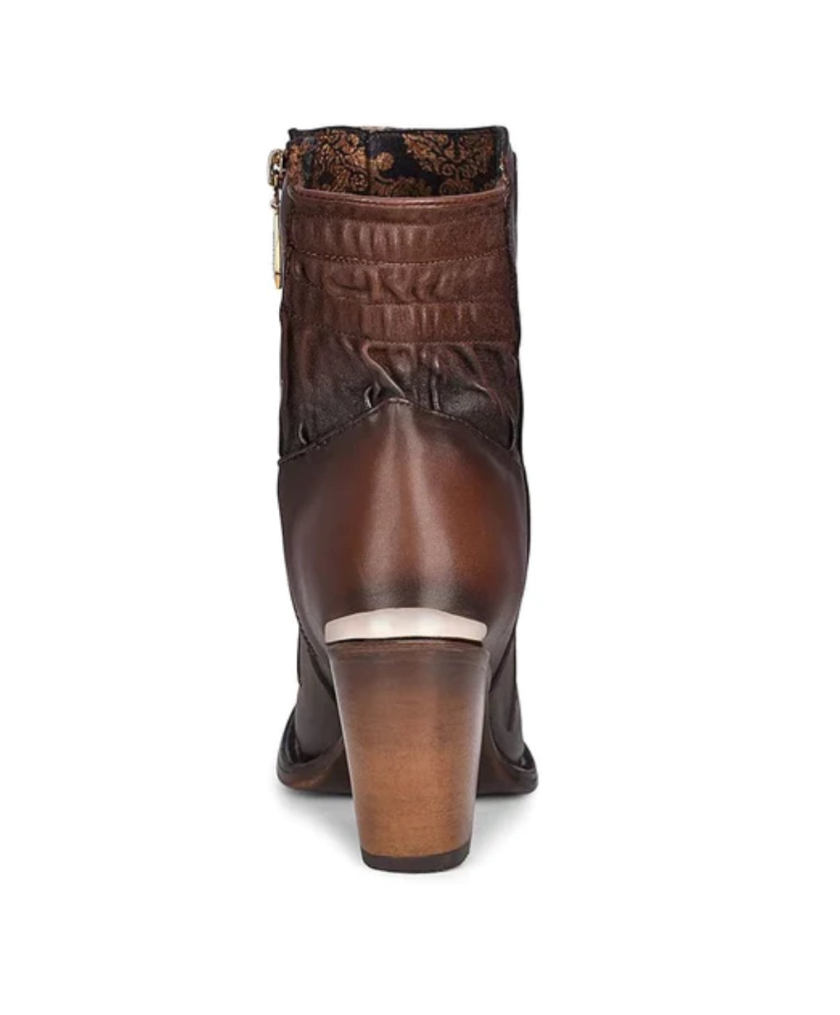 CUADRA MAPLE EMBROIDERY & CRYSTALS ROUND TOE - Vella Moda