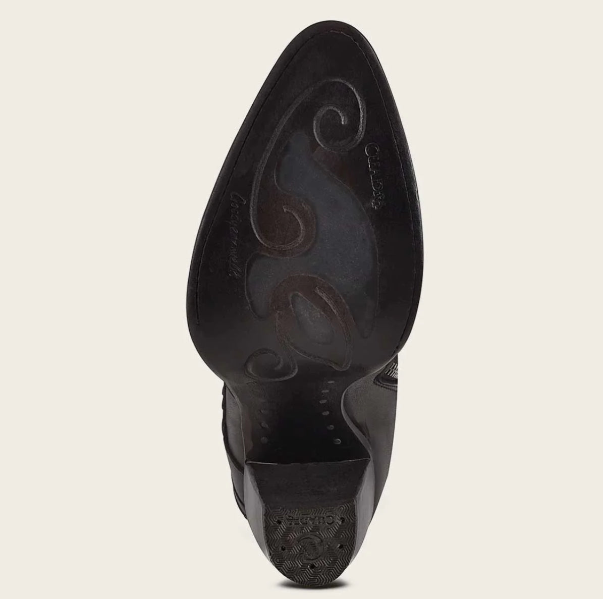 LD BLACK STINGRAY LASER & WOVEN ROUND TOE - Vella Moda