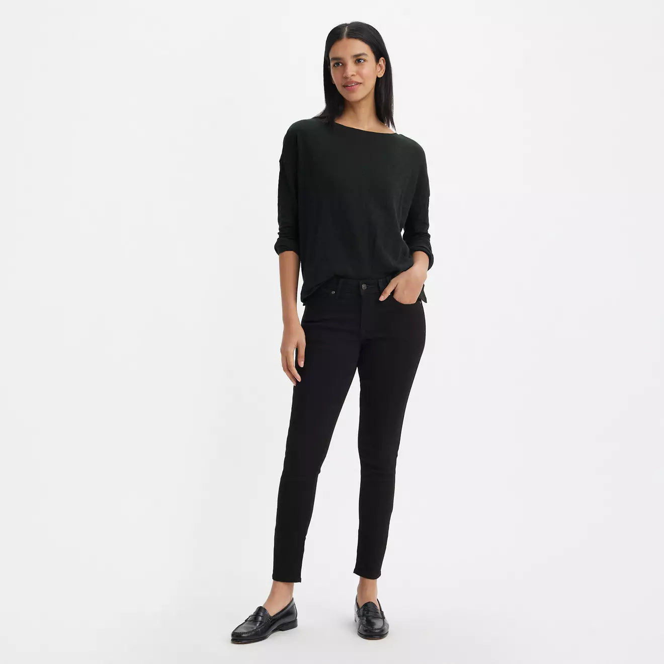 Levi's 711 Skinny Mid Rise Jeans - Vella Moda