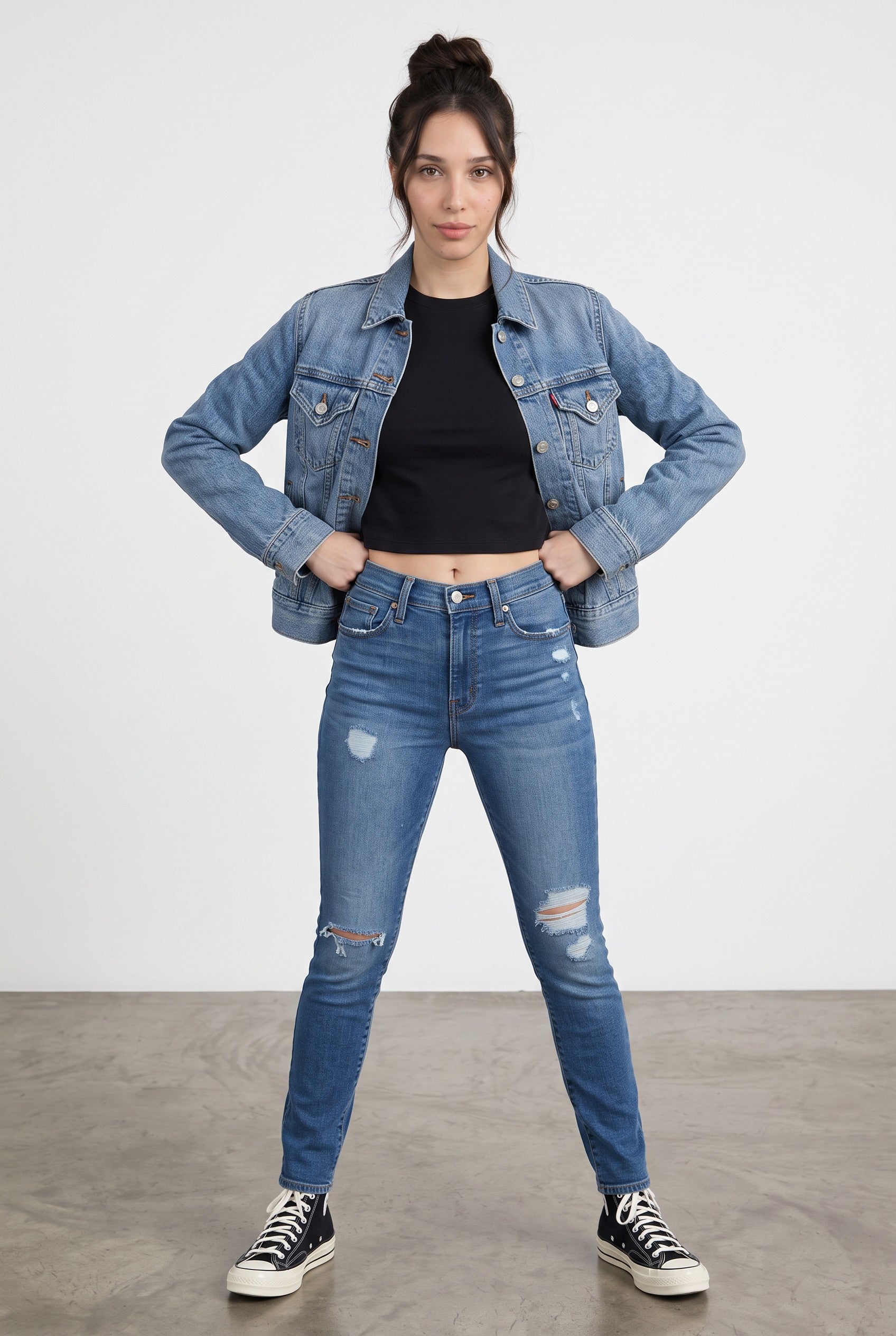 Levi's 721 High-Rise Skinny Jeans – Straight Through Dark Wash