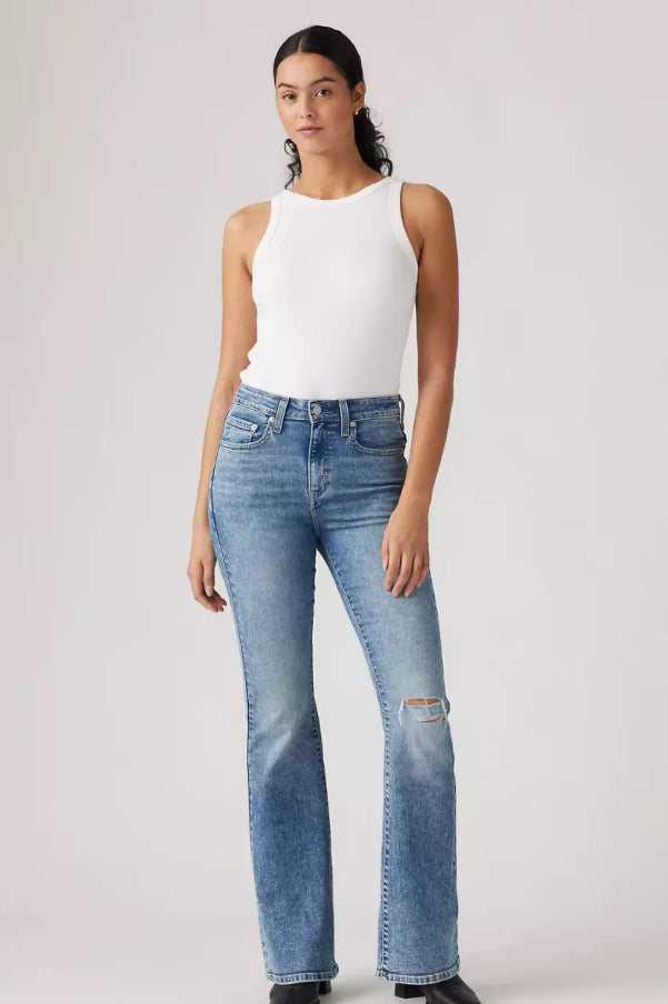 Levi’s 726 Flare jeans from Bella Moda Latina, showcasing the classic high-waisted fit and flared leg in denim fabric.
