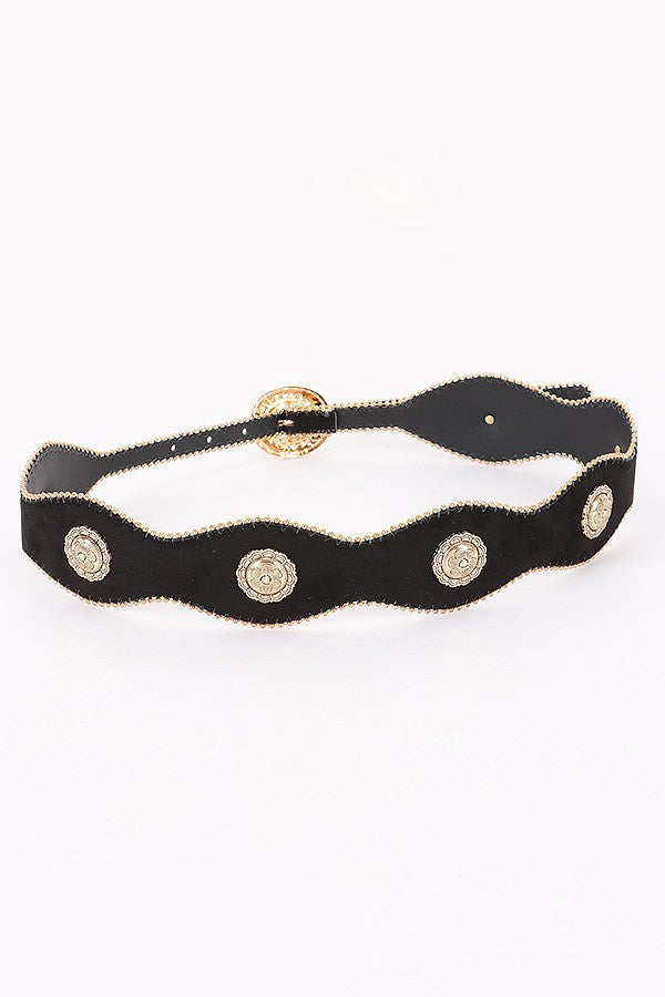 Scalloped Concho Western Belt product view 3