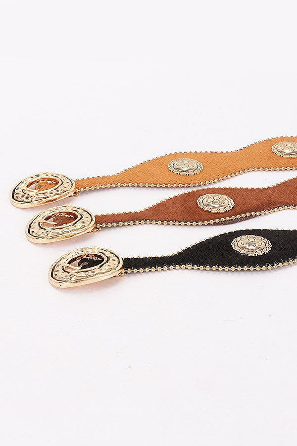 Scalloped Concho Western Belt product view 5