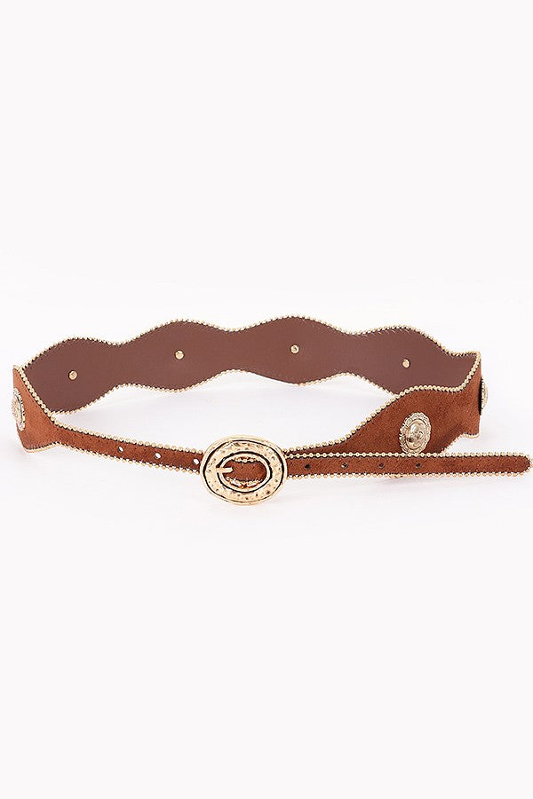 Scalloped Concho Western Belt product view 9