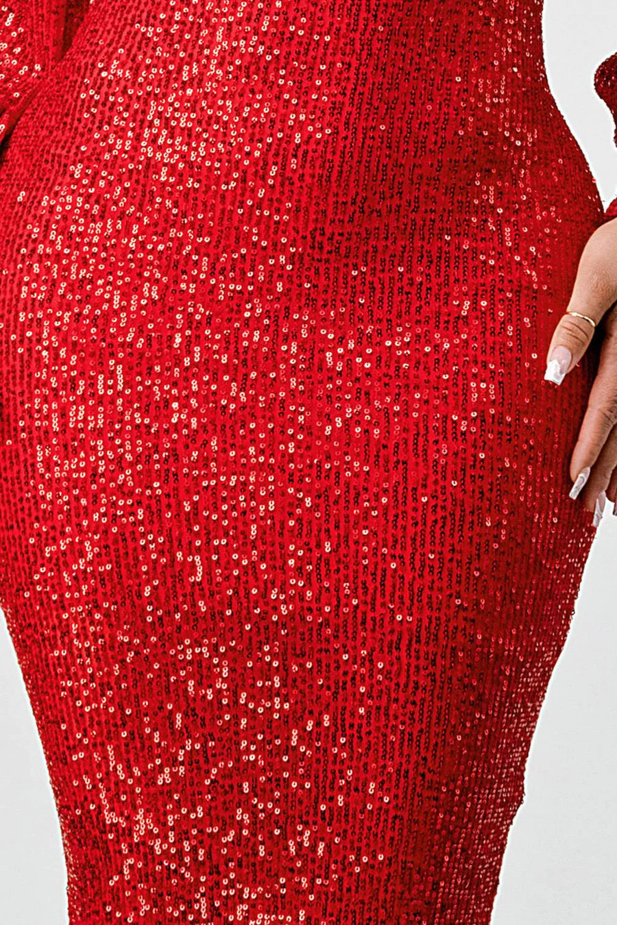 Off Shoulder Puff Sleeves Bodycon - Vella Moda