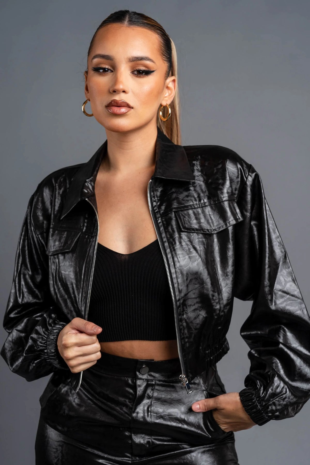 Zip-Up Jacket & Cargo Pants Set