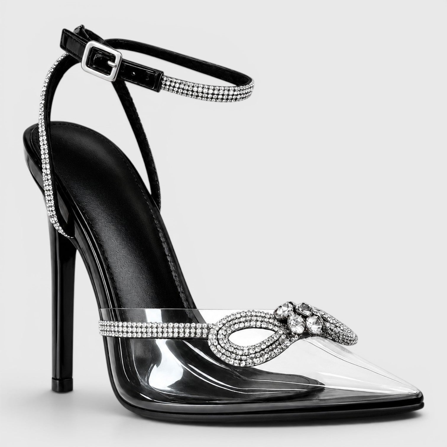 Noir Éclat Crystal Illusion Pump