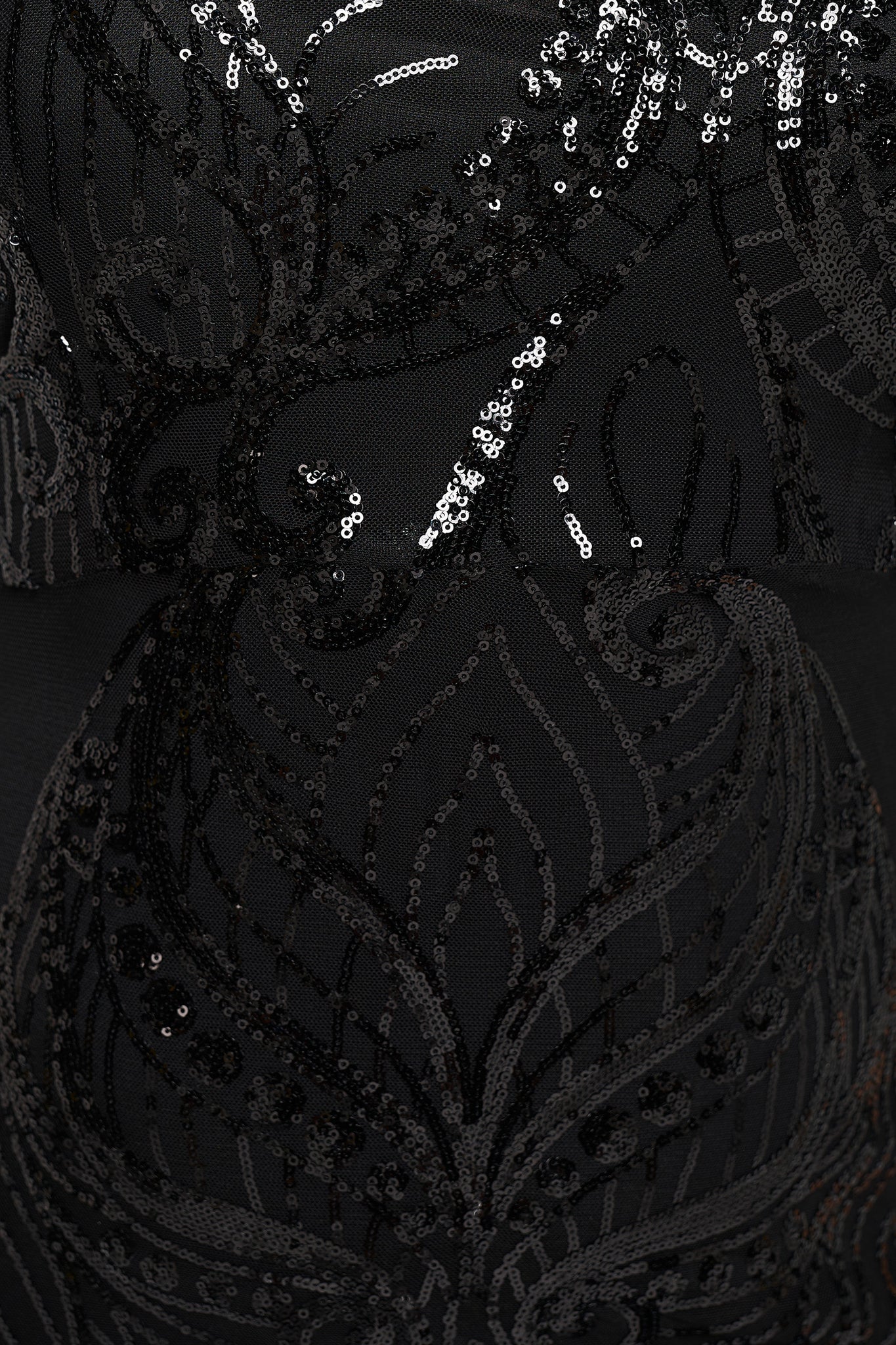 Neck Sequin Dress