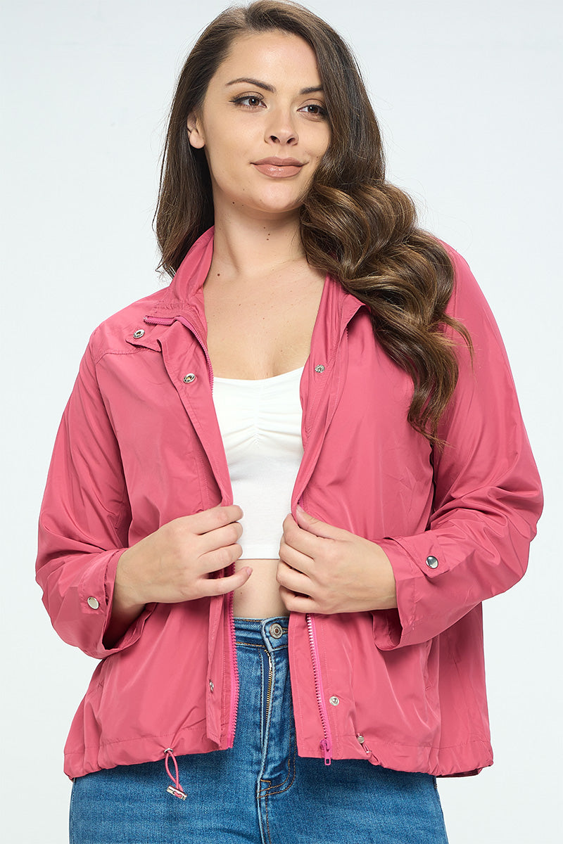 Lightweight Hooded Windbreaker