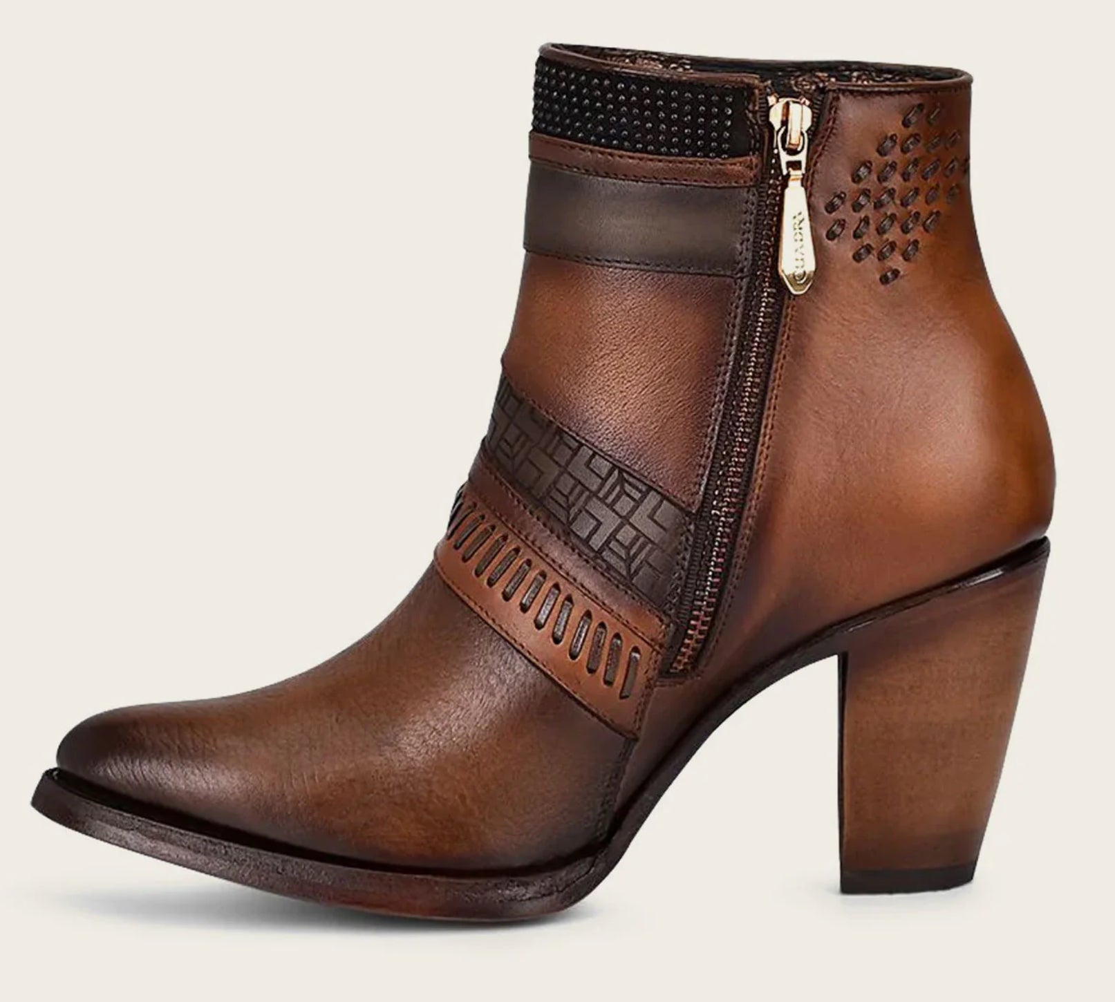 LD HONEY LASER & WOVEN ROUND TOE - Vella Moda