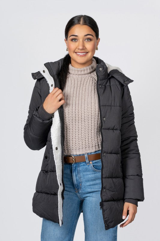 JERUSHA - JUNIOR WIDE QUILTED SOFT TOUCH POLY COZY - Vella Moda