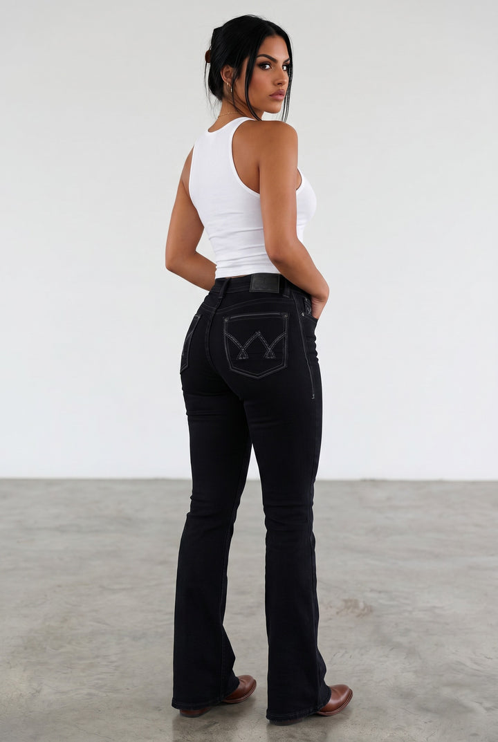 Shadow Stitch Bootcut Jeans