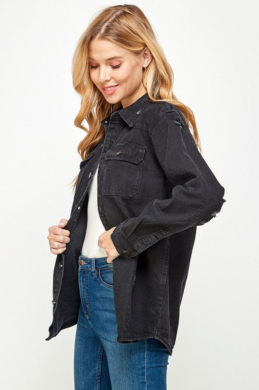 Women's Denim Shirt - Bella Moda Latina
