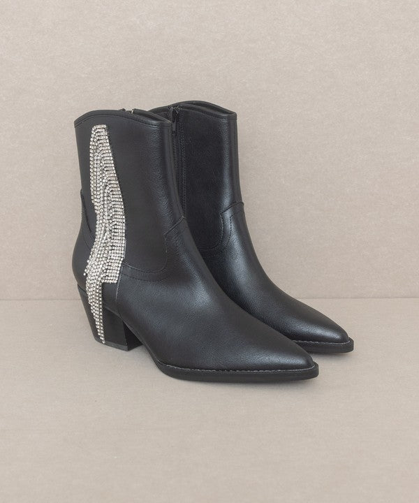 RHINSTONE FRINGE COWGIRL BOOT - Vella Moda