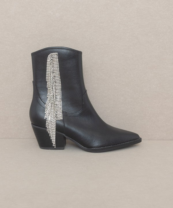 RHINSTONE FRINGE COWGIRL BOOT - Vella Moda