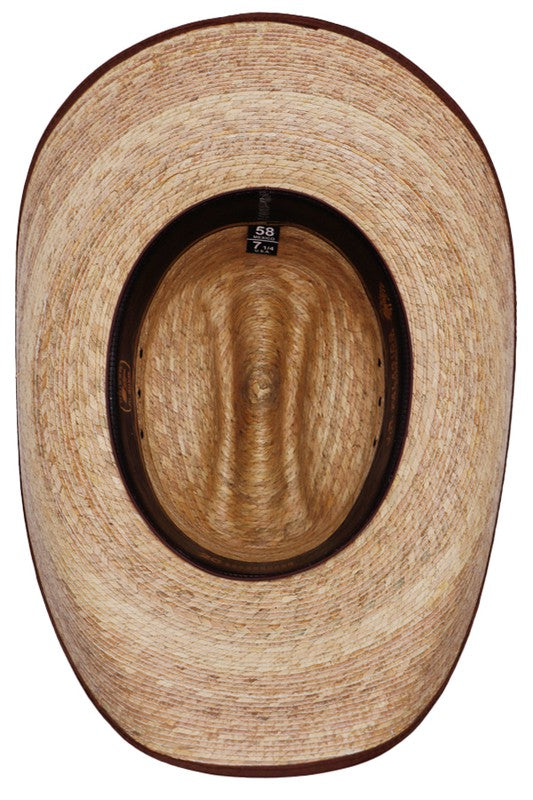 Quarterhorse Outlined Palm Straw Hat - Vella Moda