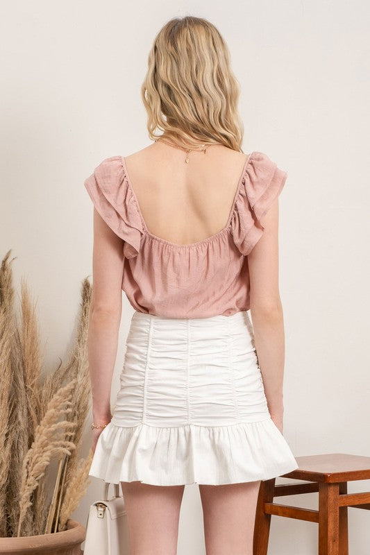SWEETHEART NECKLINE TOP - Vella Moda