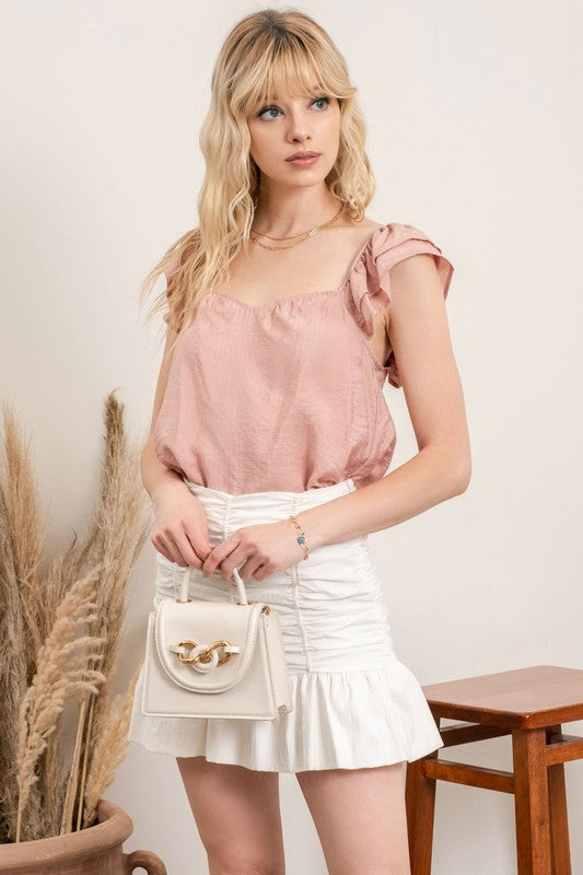 SWEETHEART NECKLINE TOP - Vella Moda
