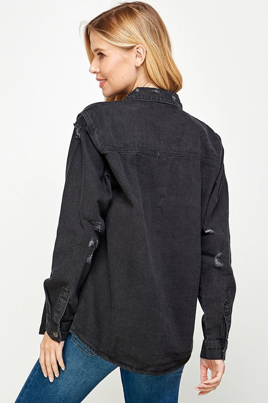 Women's Denim Shirt - Vella Moda